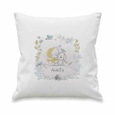 Personalised Tiny Tatty Teddy Autumn Leaves Border Cushion Image Preview